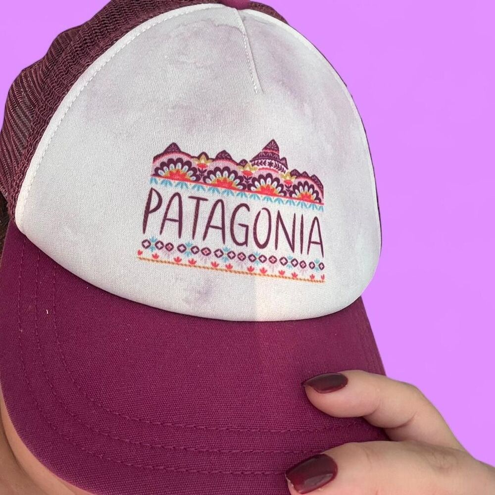 Patagonia Women's Burgundy and Purple Hat